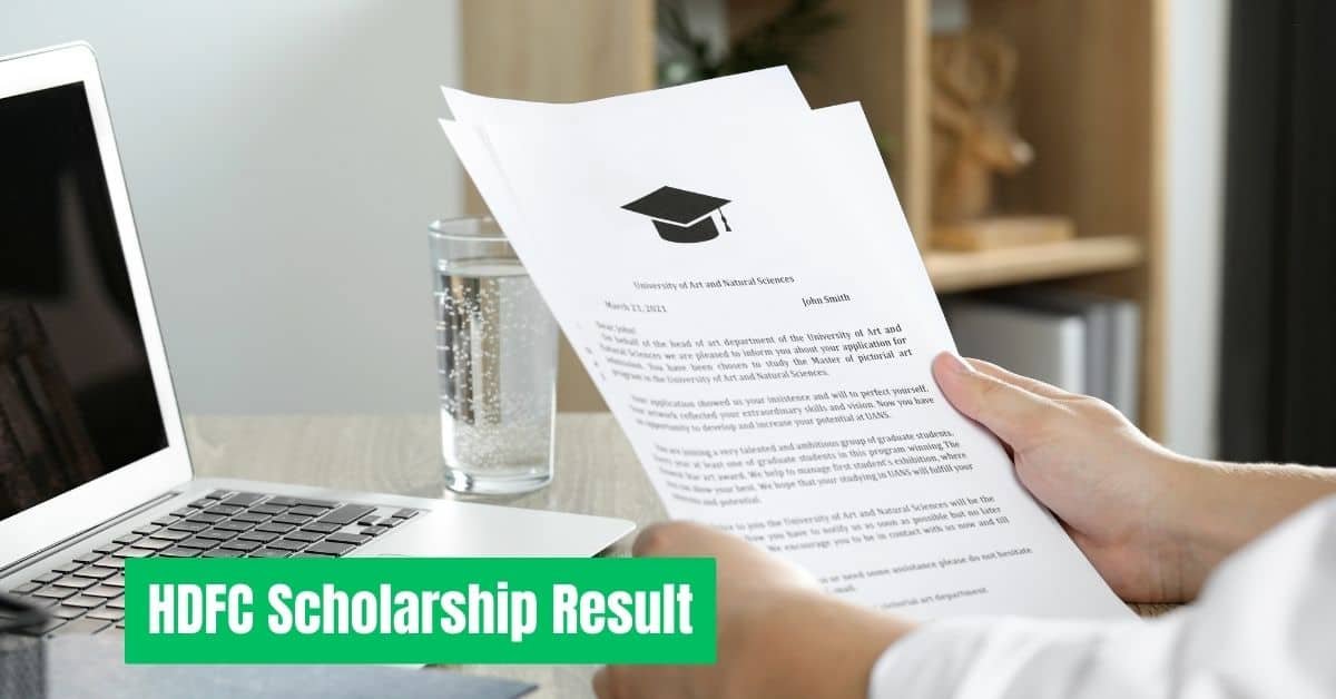 HDFC Scholarship Result