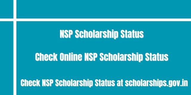 NSP Scholarship Status 