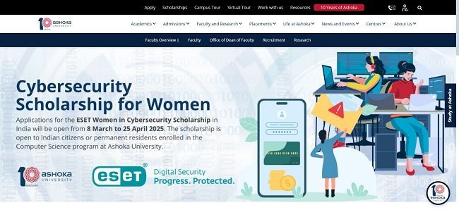 ESET Women in Cybersecurity Scholarship Official Website