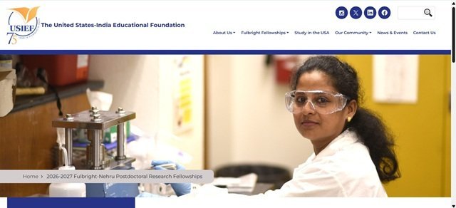 Fulbright Nehru Postdoctoral Fellowship