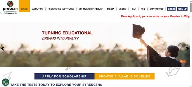 Vidyasaarathi Website