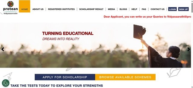 Vidyasaarathi Website