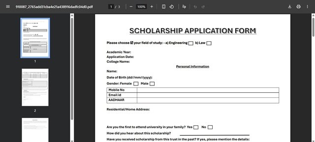 Application Form