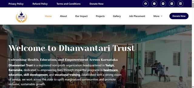 Dhanvantri Foundation Website