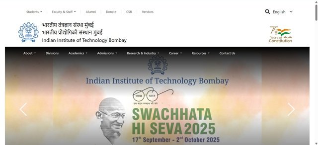 IIT Bombay Website