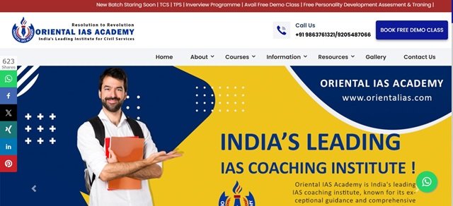 Oriental IAS Website
