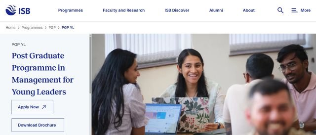 official ISB website